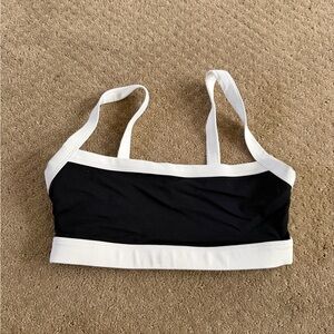 Chic Black and White Crop Top